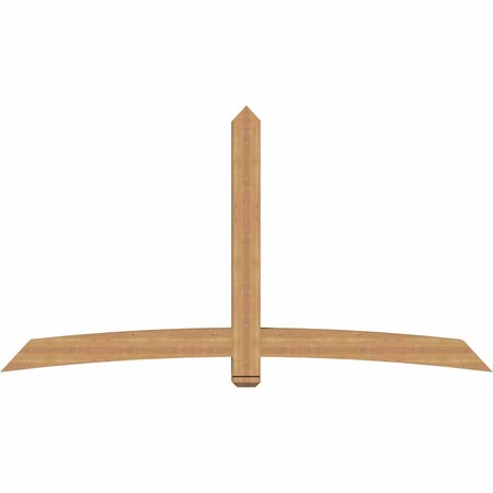 Ekena Millwork Bellingham Timber Gable Bracket, Western Red Cedar, 96"W x 52"H x 5 1/2"D x 5 1/2"F, 13/12 Pitch GBW096X52X0606BEL00SWR